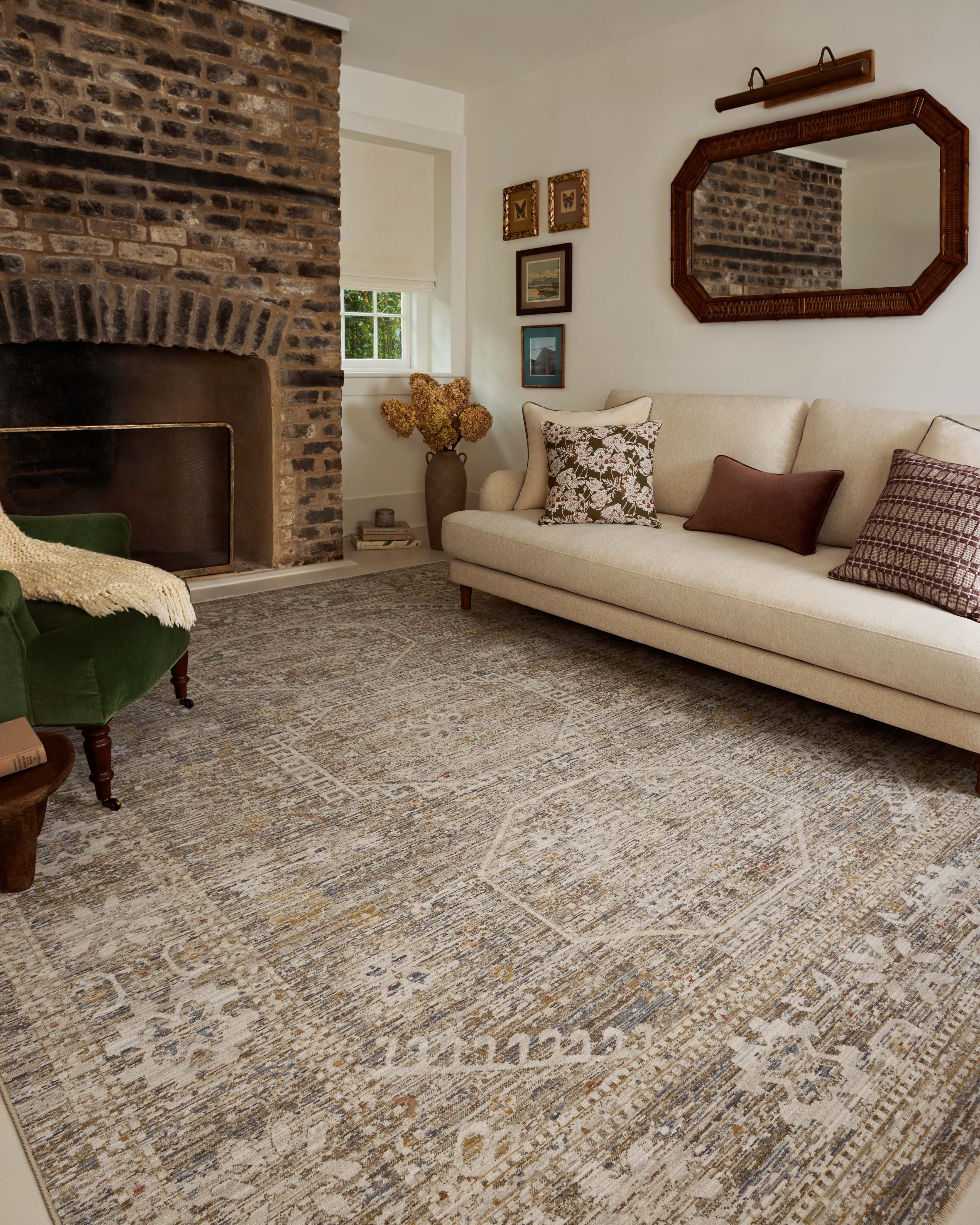 Chris Loves Julia x Loloi Ida Taupe / Multi Area Rug & Reviews